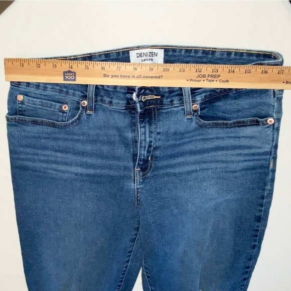 DENIZEN by Levi’s Mid-rise Boyfriend Distressed Raw Cuffed Hem Jeans Size 16 - Picture 9 of 9